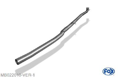 MB022010-VER, Mercedes A-Klasse A220 - 176 4-matic 2.0l 135kW, Voordemper vervangende buis 63,5mm Buisdiameter Geheel RVS, ECE-certification