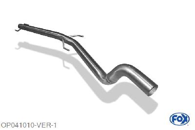 OP041010-VER, Opel Astra G/ Astra G Coupe 1.4l 66kW 1.6l 55/62/74/76kW 1.8l 85/92kW 2.0l 100kW 2.2l 108kW 1.7l TD 50kW 1.7l TDI 55kW 2.0l DI 60kW 2.0l TD 74kW 2.2 DTi 92kW, Voordemper vervangende buis O63,5mm 63,5mm Buisdiameter Geheel RVS, Teilegutachten (eintragungspflichtig)