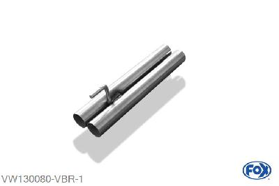VW130080-VBR, VW Bus T4 1.9l 49kW 2.0l 62kW 2.5l 81/85kW 2.8l 103/150kW 1.9l D/TD 44/50kW 2.4l D 55/57kW 2.5l TDI 65/75/111kW, Verbindingsbuis langer Radstand dubbele buis voor rechts/links Anlage 60mm Buisdiameter Geheel RVS