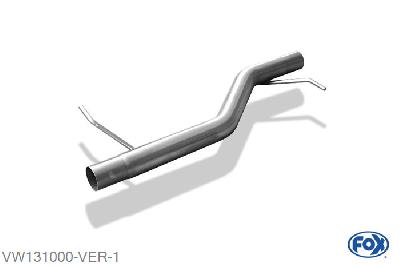 VW131000-VER, VW Bus T5/ T6 2.0l 85/110/150kW 3.2l 170/173kW 1.9l TDI 62/63/75/77kW 2.0l TDI 62/75/103/132 2.5l TDI 96/120/128kW, Voordemper vervangende buis 60mm Buisdiameter Geheel RVS, Zonder goedkeuring